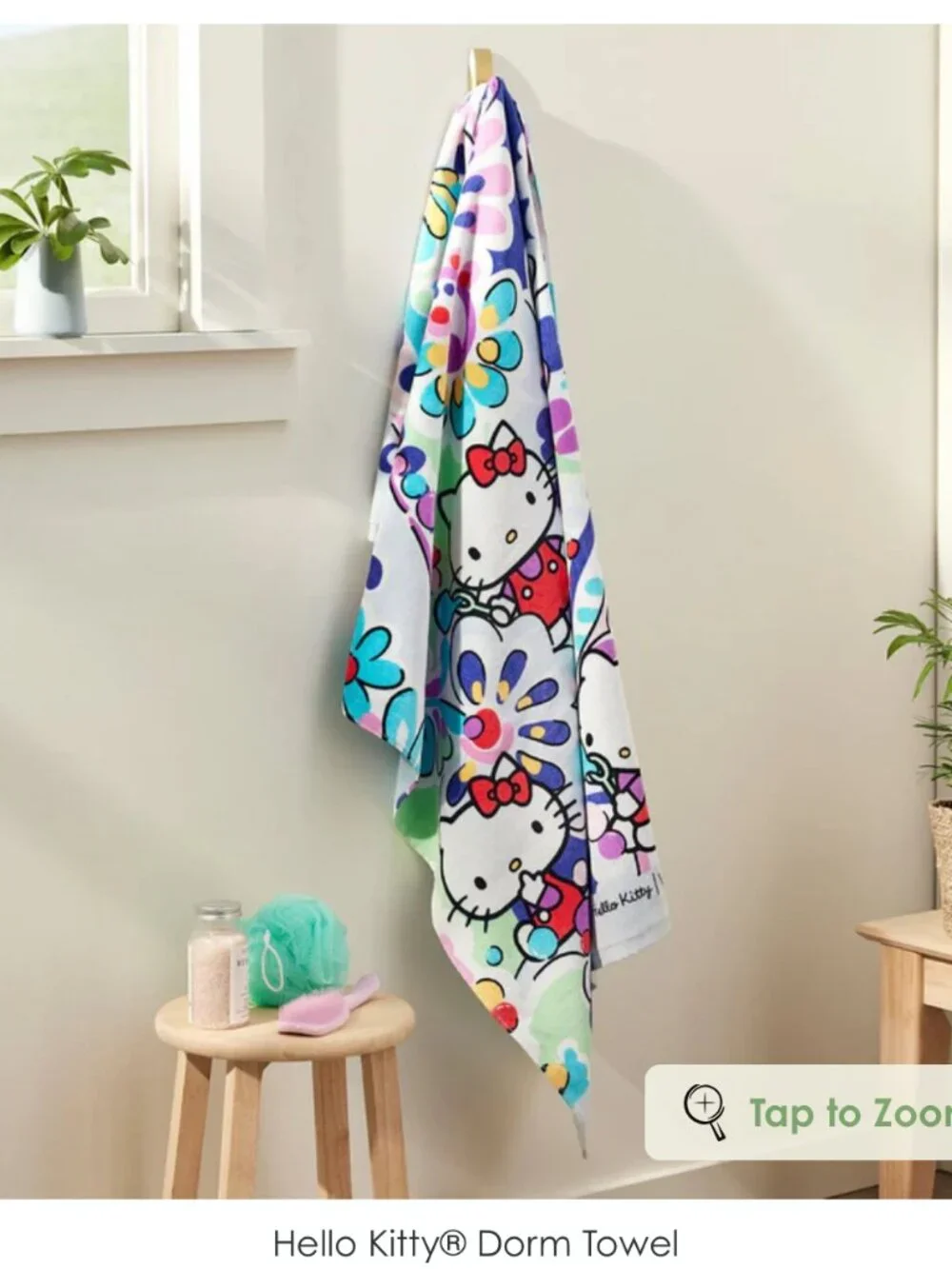 Vera Bradley Hello Kitty Dorm Towel NWT